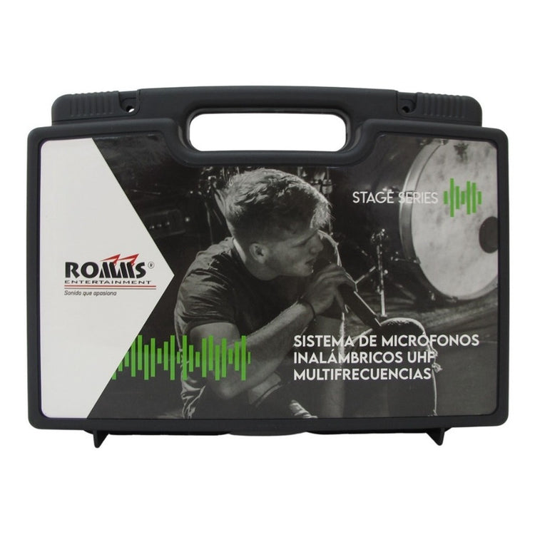 Mc-380m Mic. Inal. Romms Uhf De Mano Negro