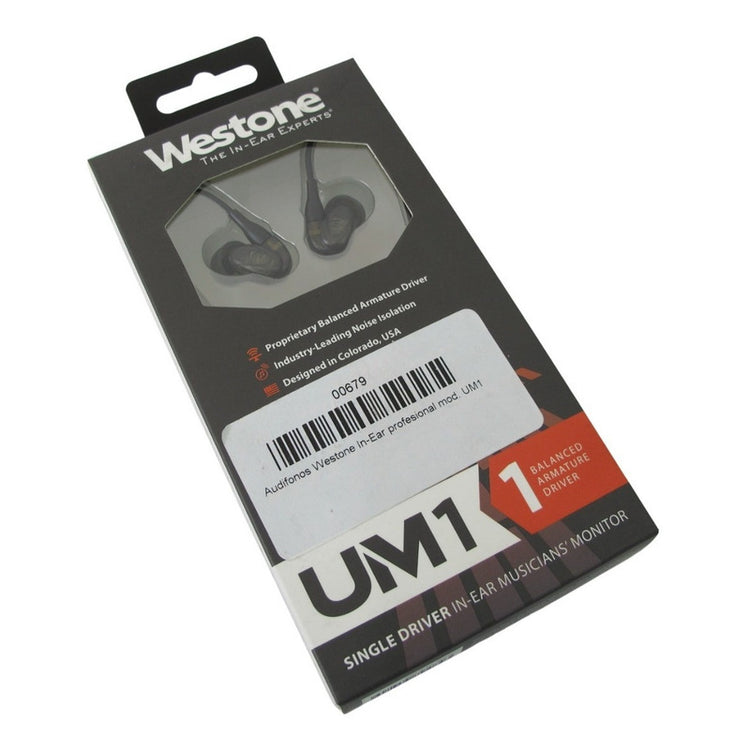 Audifonos Westone In-ear Profesional Mod. Um1 Negro