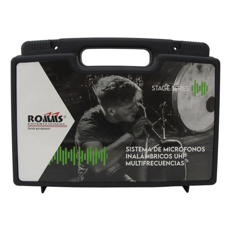 Mc-380l Mic. Inal. Romms Uhf De Solapa Negro