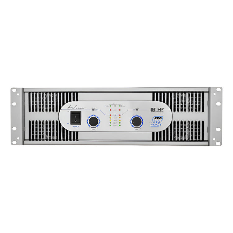 Amplificador Backstage Hcfpro 40 Plateado 3750 W
