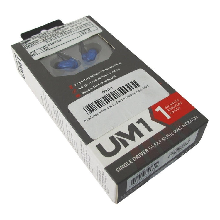 Audifonos Westone In-ear Profesional Mod. Um1 Azul