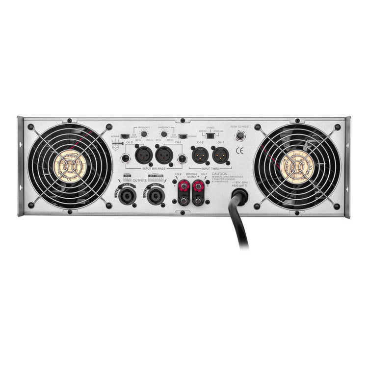 Amplificador Backstage Hcfpro 40 Plateado 3750 W