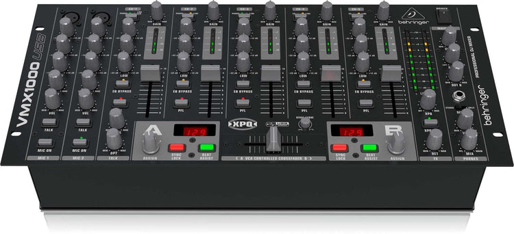 Mezcladora DJ Behringer 7 ch. USB beat asist. VMX-1000USB