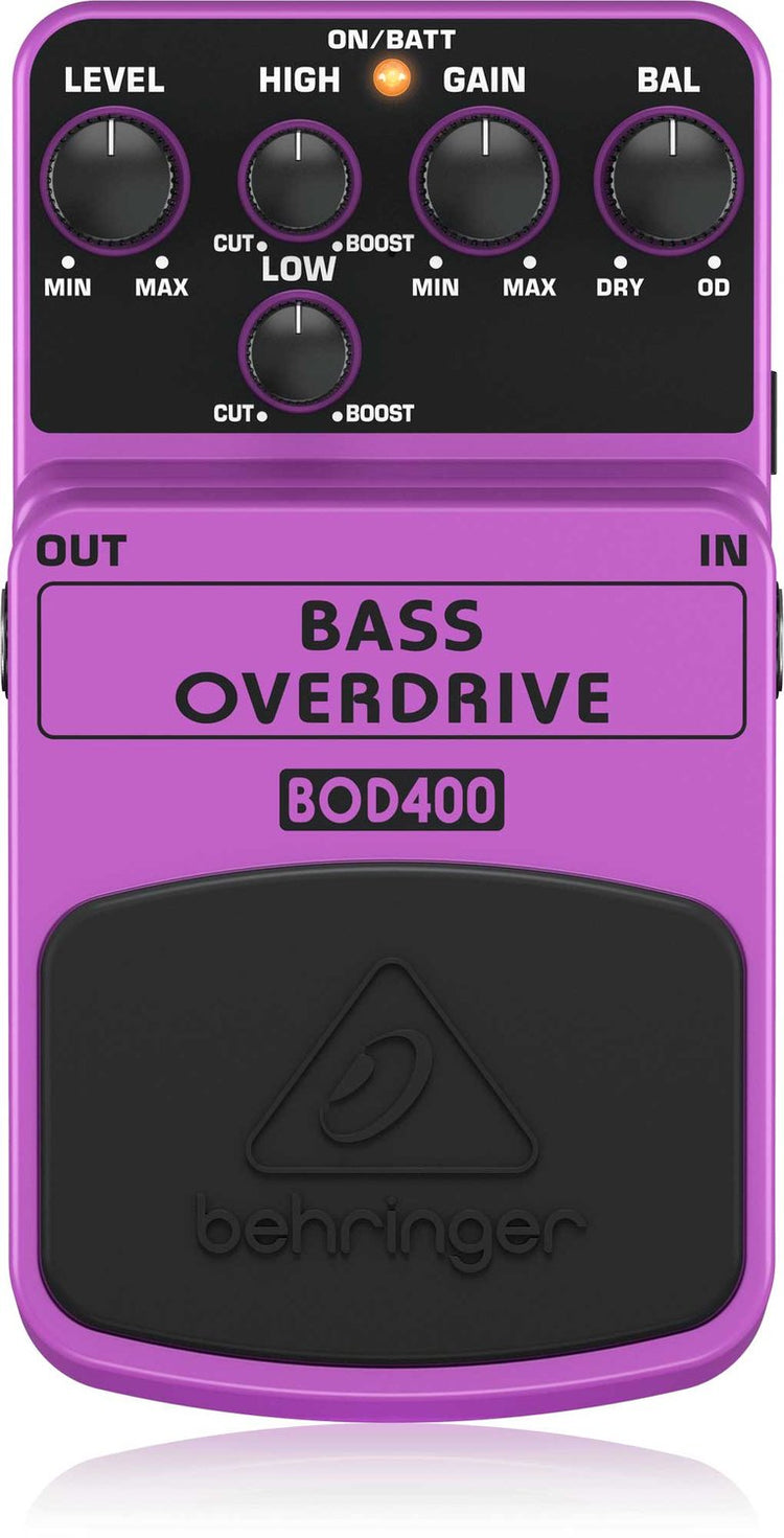 Pedal bajo Behringer FX BASS OVERDRIVE BOD-400