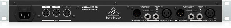 Procesador de audio Behringer Virtualizer voces FX-2000