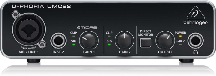 Interfase Behringer U-PHORIA 2 in 2 out UMC-22