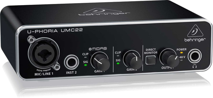 Interfase Behringer U-PHORIA 2 in 2 out UMC-22