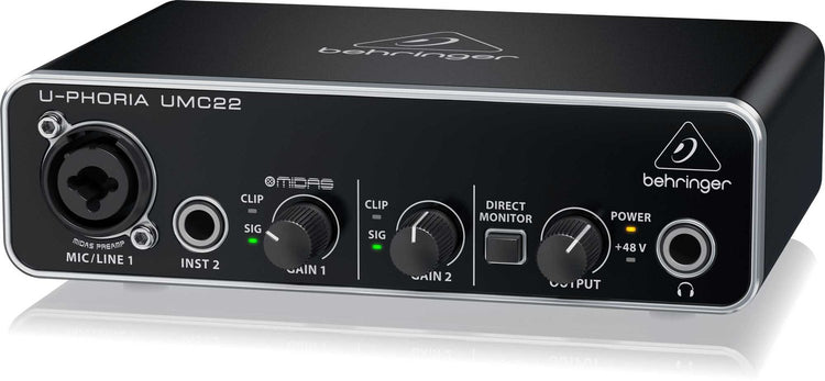 Interfase Behringer U-PHORIA 2 in 2 out UMC-22