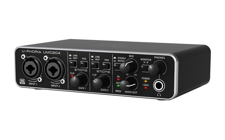 Interfase Behringer U-PHORIA 2 in 4 out UMC-204HD