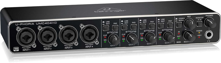 Interfase Behringer U-PHORIA 4 in 4 out UMC-404HD