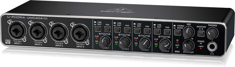 Interfase Behringer U-PHORIA 4 in 4 out UMC-404HD