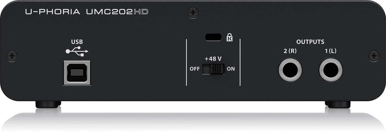 Interfase Behringer U-PHORIA 2 in 2 out UMC-202HD