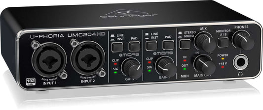 Interfase Behringer U-PHORIA 2 in 4 out UMC-204HD