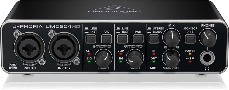 Interfase Behringer U-PHORIA 2 in 4 out UMC-204HD