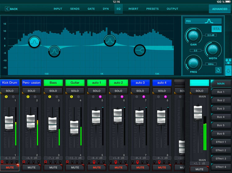 Mezcladora digital Behringer 12 ch. rack XR-12