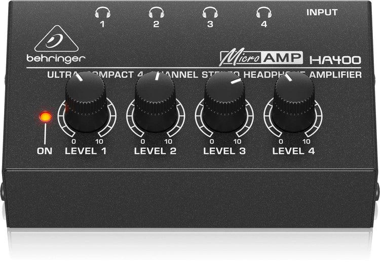 Amplificador Behringer 4 ch. audífonos HA400