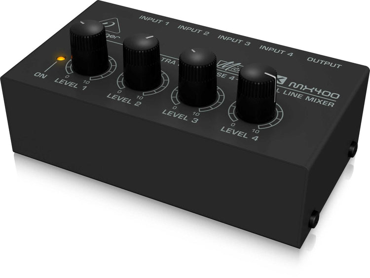 Mezcladora Behringer mini 4 ch. línea MX-400