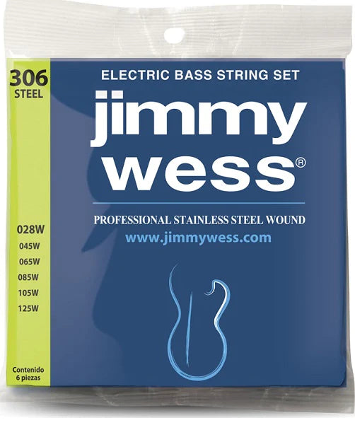 Encordadura bajo eléctrico Jimmy Wess Pro 6 cuerdas acero WAB306