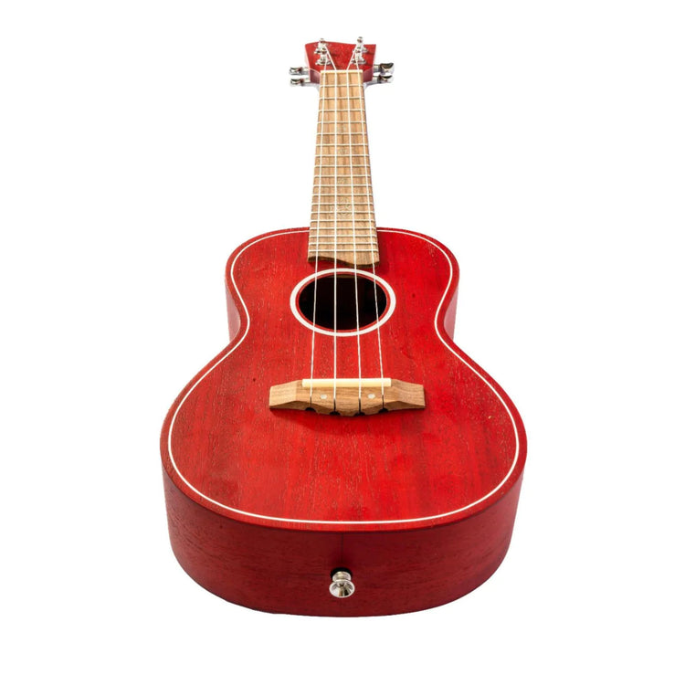 Ukelele concierto Bamboo Mahogany U-23-FUEGO rojo