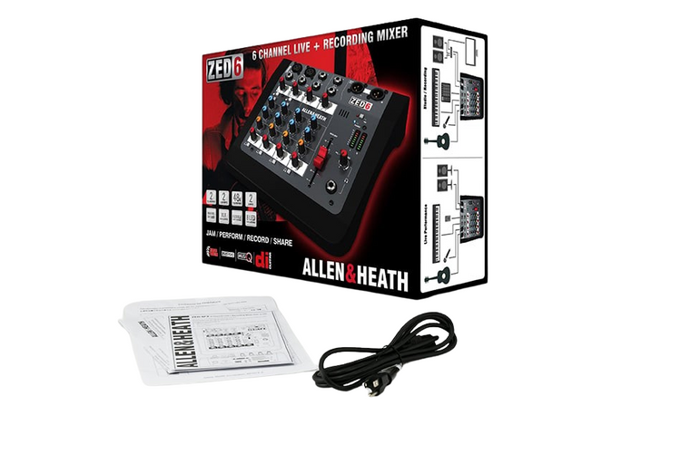 Mezcladora Allen&Heath 6 canales ZED-6