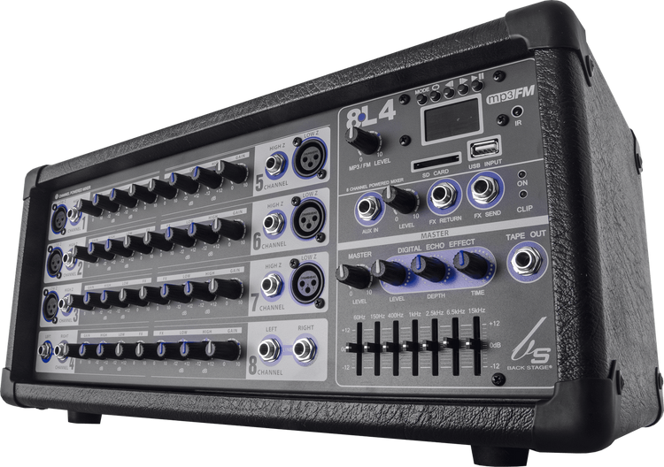 Consola amplificada Backstage 8L4 USB