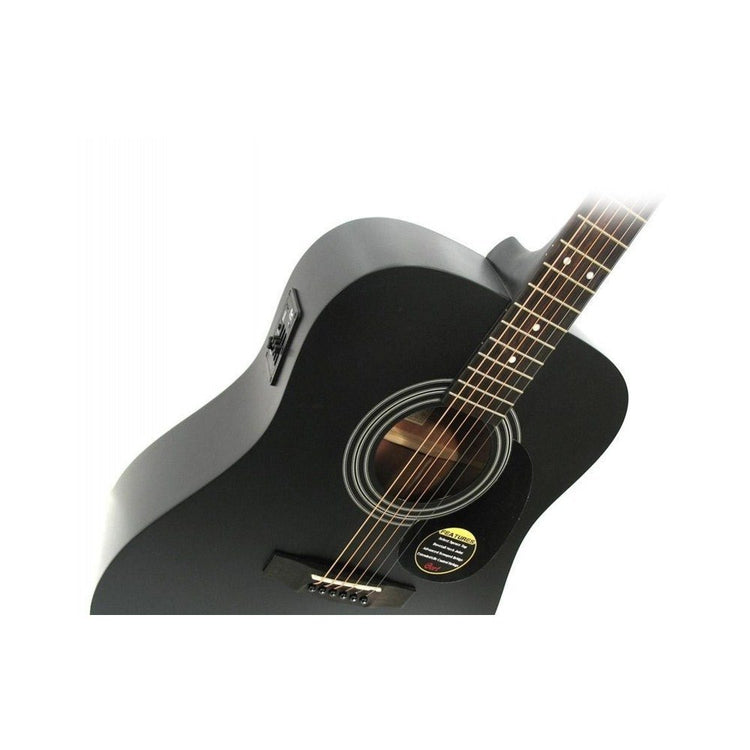 Guitarra electroacústica Cort AF black AF510E-BKS