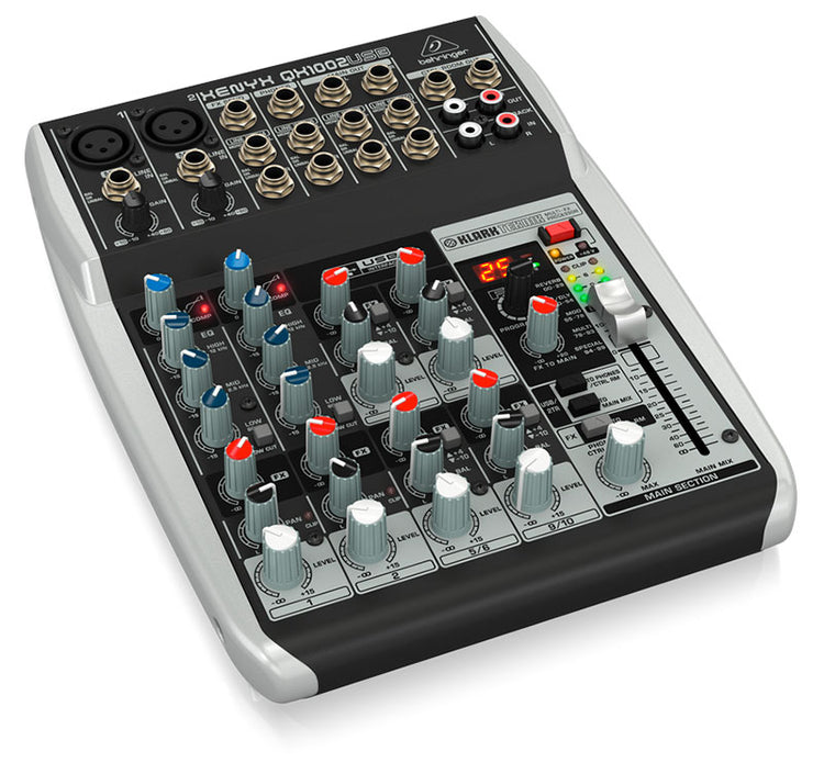 Mezcladora Behringer Xenix 10 ch. USB-FX con compresor QX1002-USB