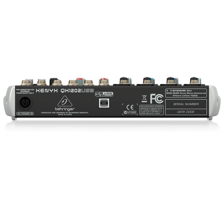 Mezcladora Behringer Xenix 12 ch. USB-FX con compresor QX1202-USB