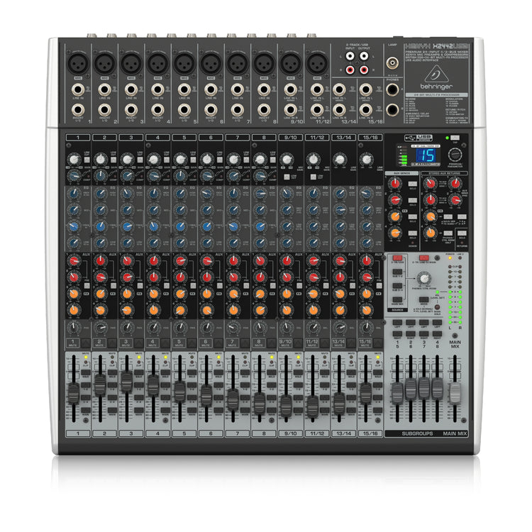 Mezcladora Behringer Xenix 24 ch. USB-FX con compresor X2442-USB