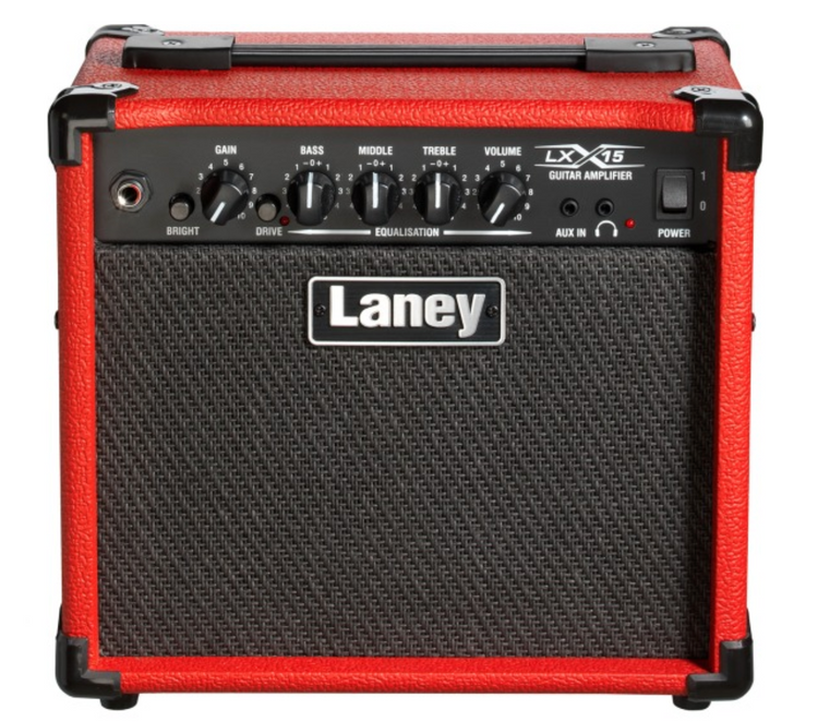 Combo guitarra Laney 2x5 15W LX15-RED rojo