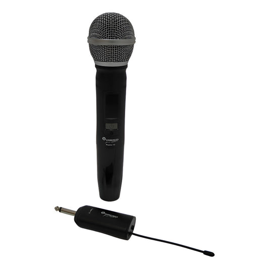 Microfono Soundtrack Inal Mano Uhf C/estuche Mod. Raptor-10 Negro