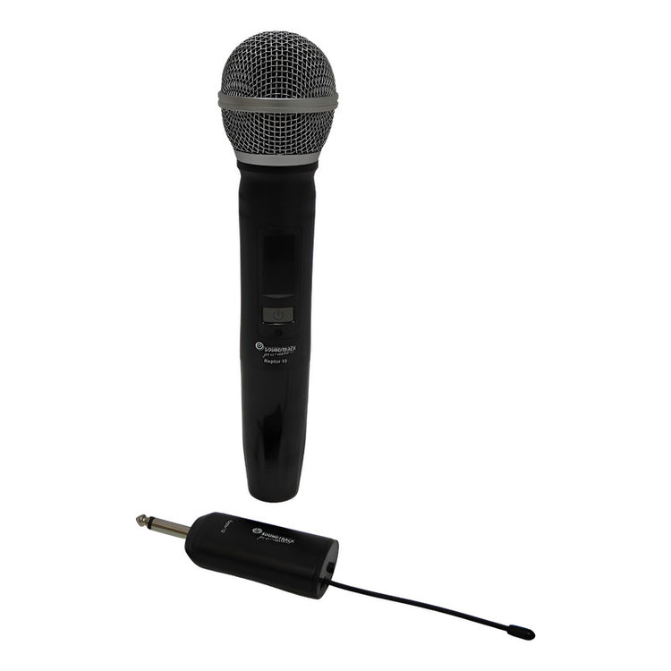 Microfono Soundtrack Inal Mano Uhf C/estuche Mod. Raptor-10 Negro