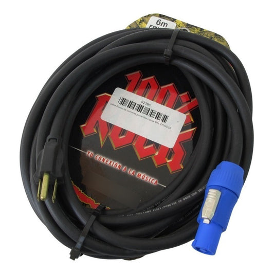 Cable Solcor De Corriente Powercon/clavija 6mt. Epwcc6