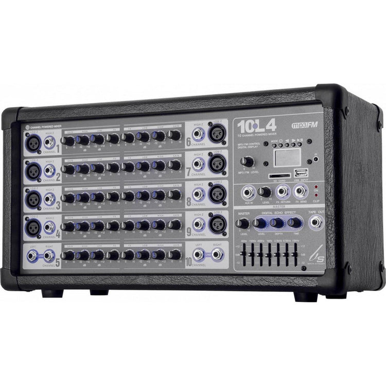 Consola Amplificada Back Stage Mezcladora 10 Canales 10l4usb