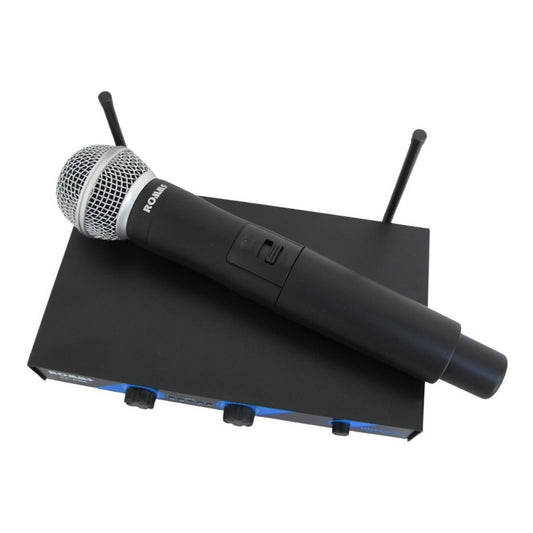 Micrófono Romms Inalámbrico Mano/solapa Mod. Mc-630l Negro