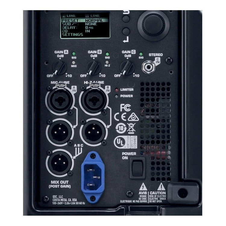 K10.2 Bafle Qsc Activo 10 PuLG 2000w Black