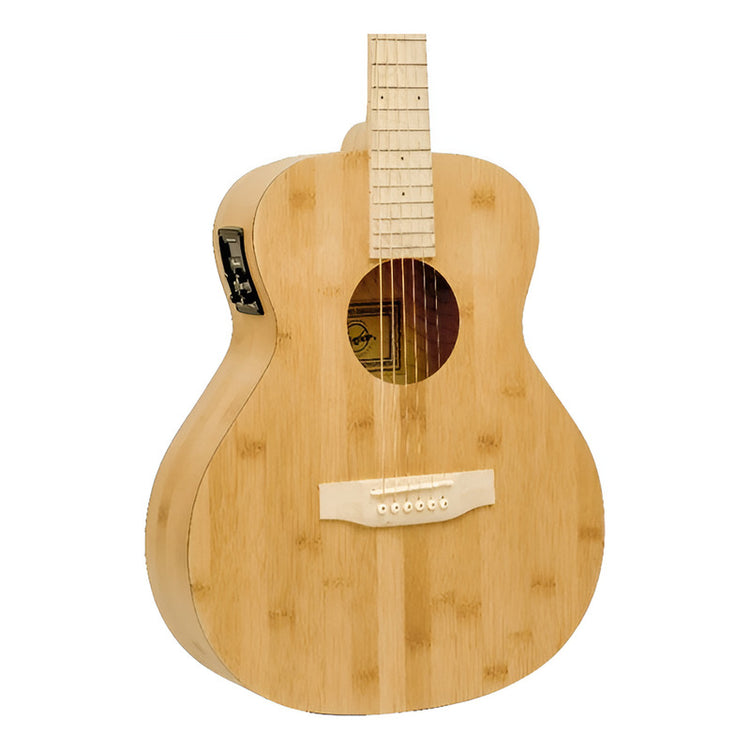 Ga-38-bamboo-q Guitarra Bamboo Acustica Eq (daddario) Natural