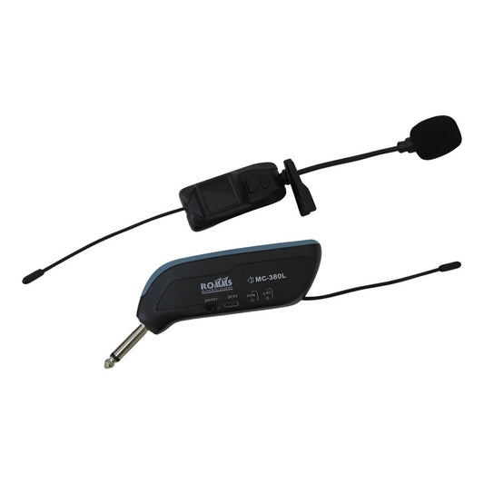 Mc-380l Mic. Inal. Romms Uhf De Solapa Negro