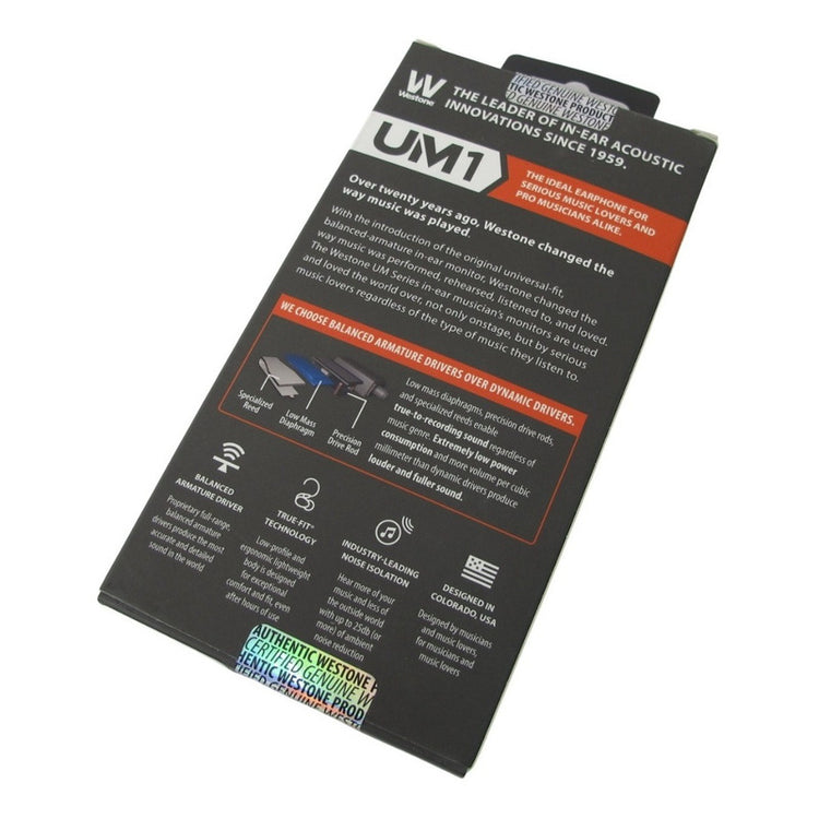 Audifonos Westone In-ear Profesional Mod. Um1 Negro