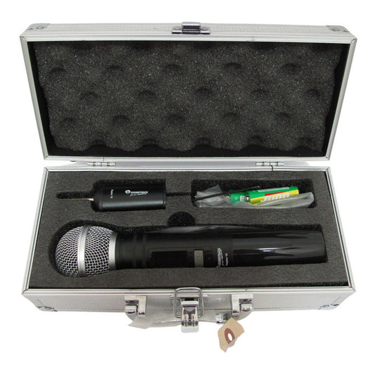 Microfono Soundtrack Inal Mano Uhf C/estuche Mod. Raptor-10 Negro