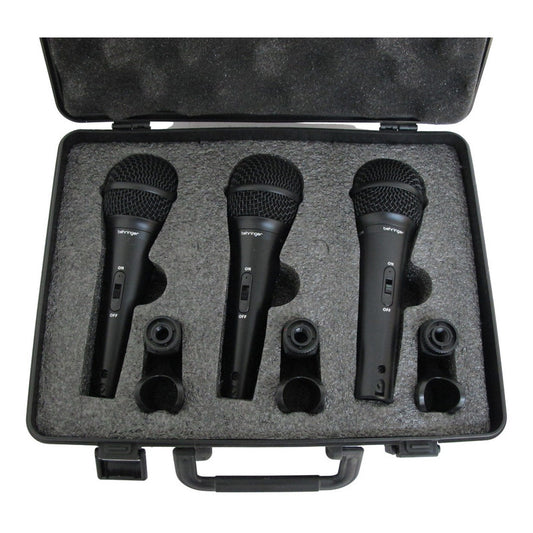 Set De 3 Microfonos Behringer De Mano Mod. Xm-1800s