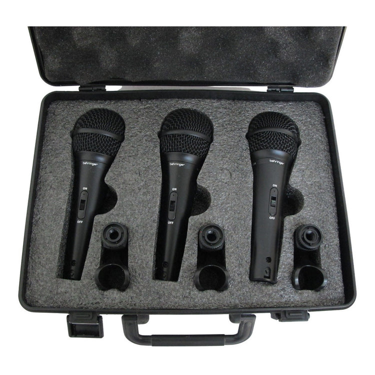 Set De 3 Microfonos Behringer De Mano Mod. Xm-1800s