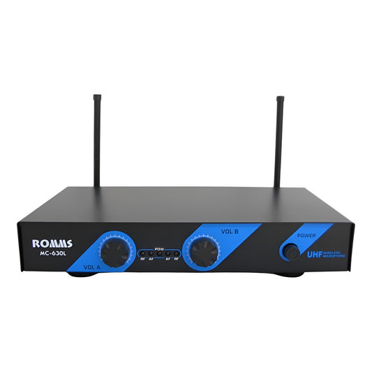 Micrófono Romms Inalámbrico Mano/solapa Mod. Mc-630l Negro