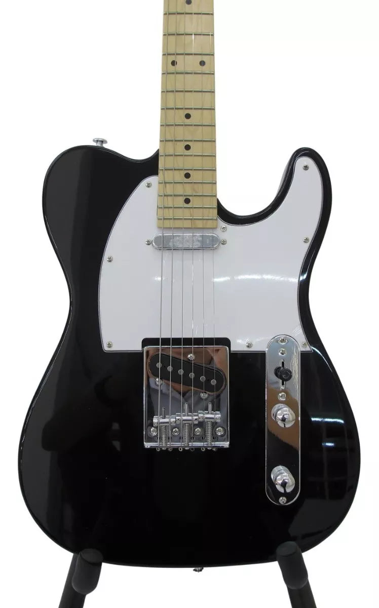 Guitarra eléctrica Logan tipo telecaster negra L-EG-TT-1BK