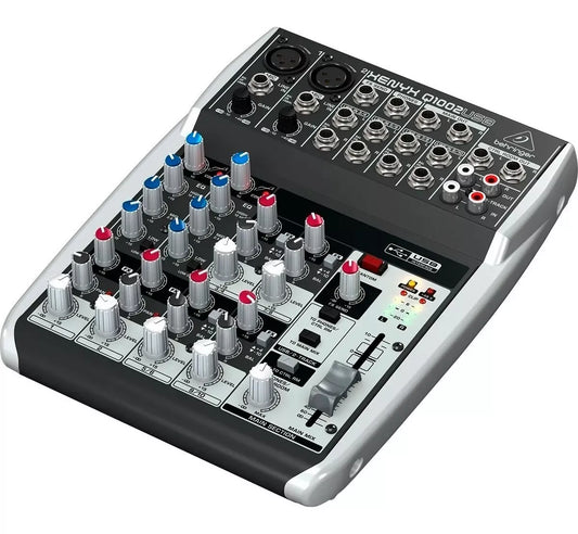 Mezcladora Behringer Xenix 10 ch. USB con compresor Q1002-USB