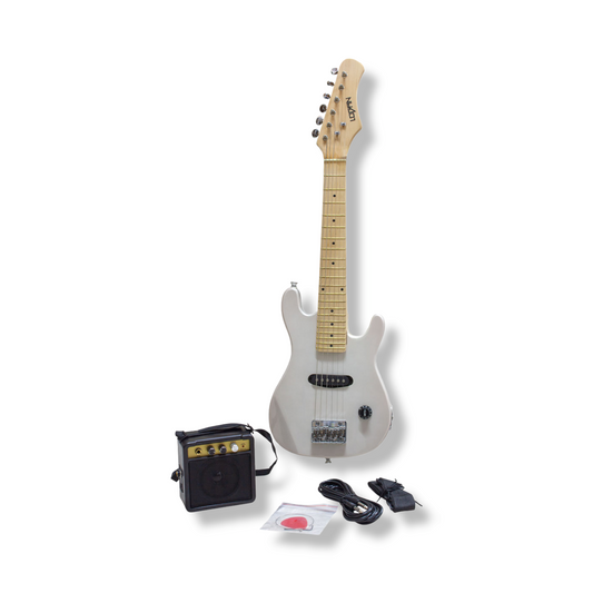 Paquete guitarra eléctrica Logan infantil plata L-EG-SET-K-SL