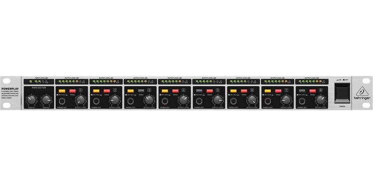 Amplificador Behringer 8 canales HA8000 V2