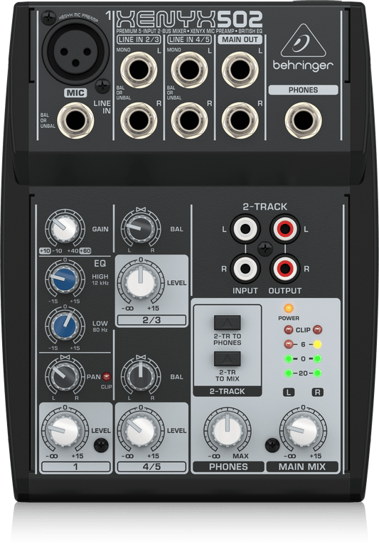 Mezcladora Behringer Xenix 5 ch. 502