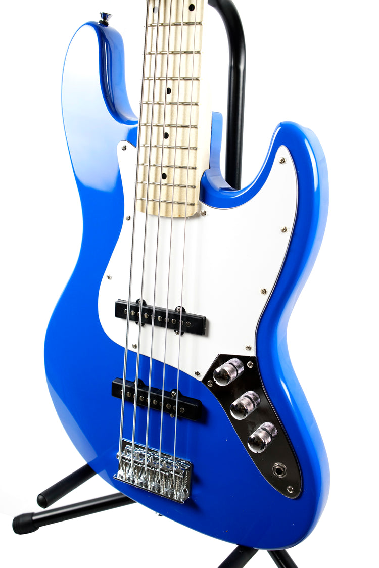 Bajo eléctrico Logan 5 cuerdas blueburst L-EB-5C-1BL