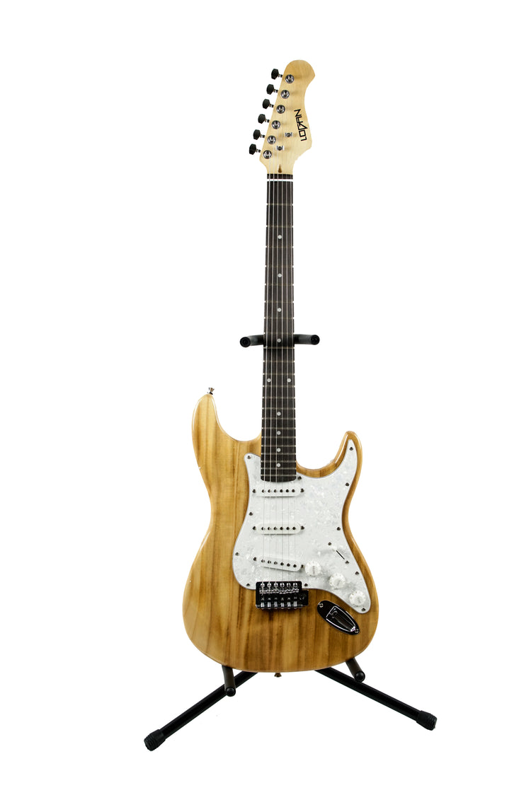 Guitarra eléctrica Logan stratocaster natural